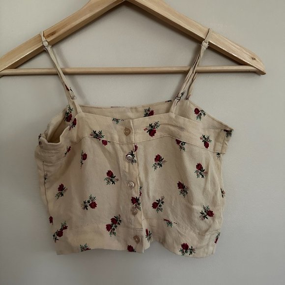 Floral Crop Top - Picture 3 of 5